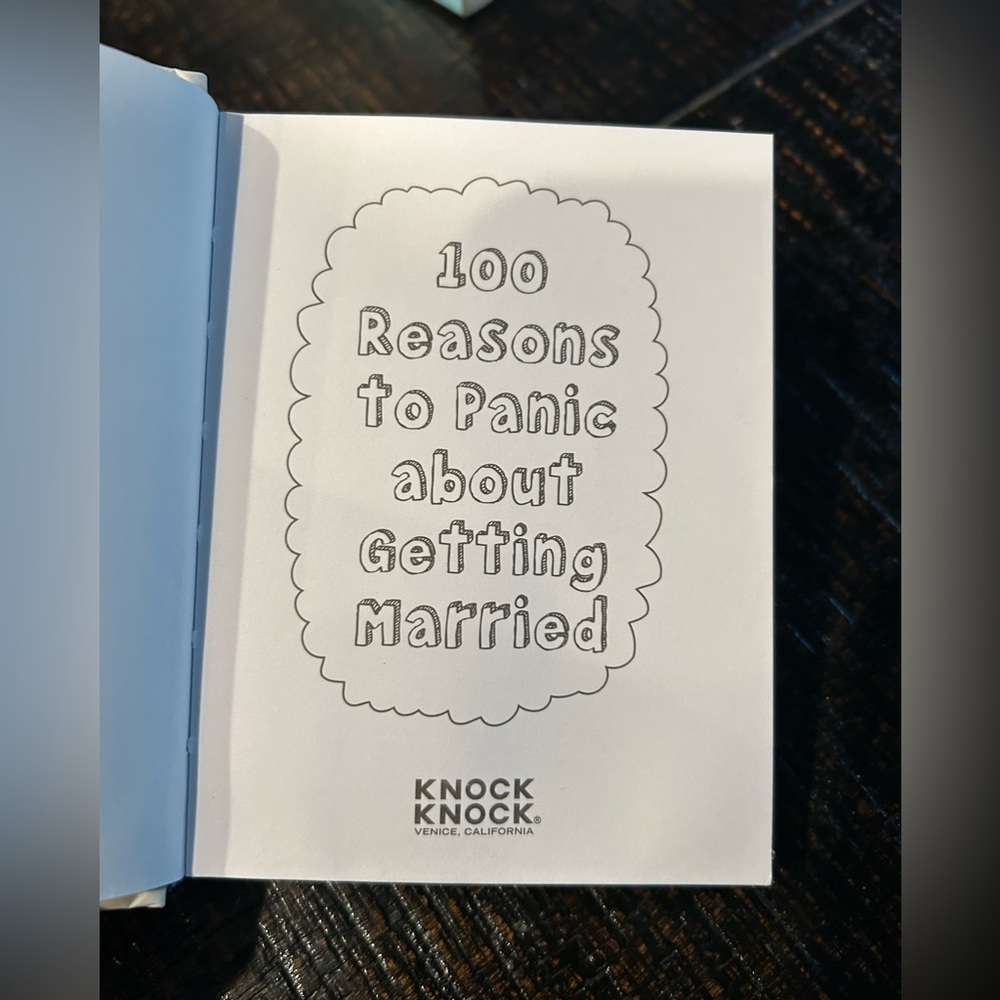 Knock Knock Panic Book - Black and White Edition